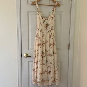 REFORMATION Floral Print Long Dress